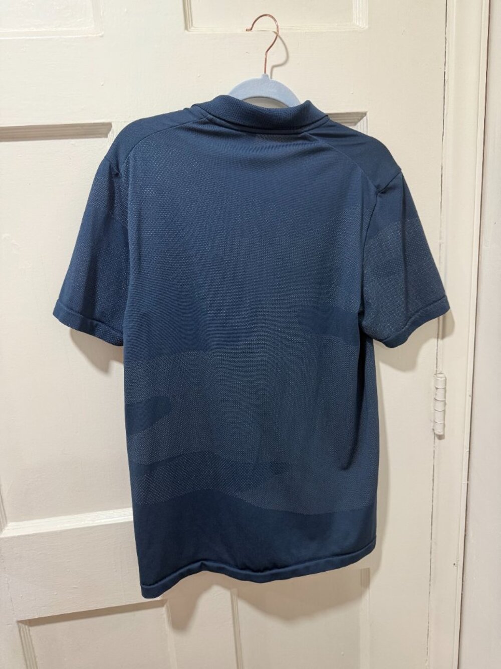Adidas Primegreen Golf Polo Men's M Navy Tonal Camo Performance Stretch Shirt - Picture 5 of 6